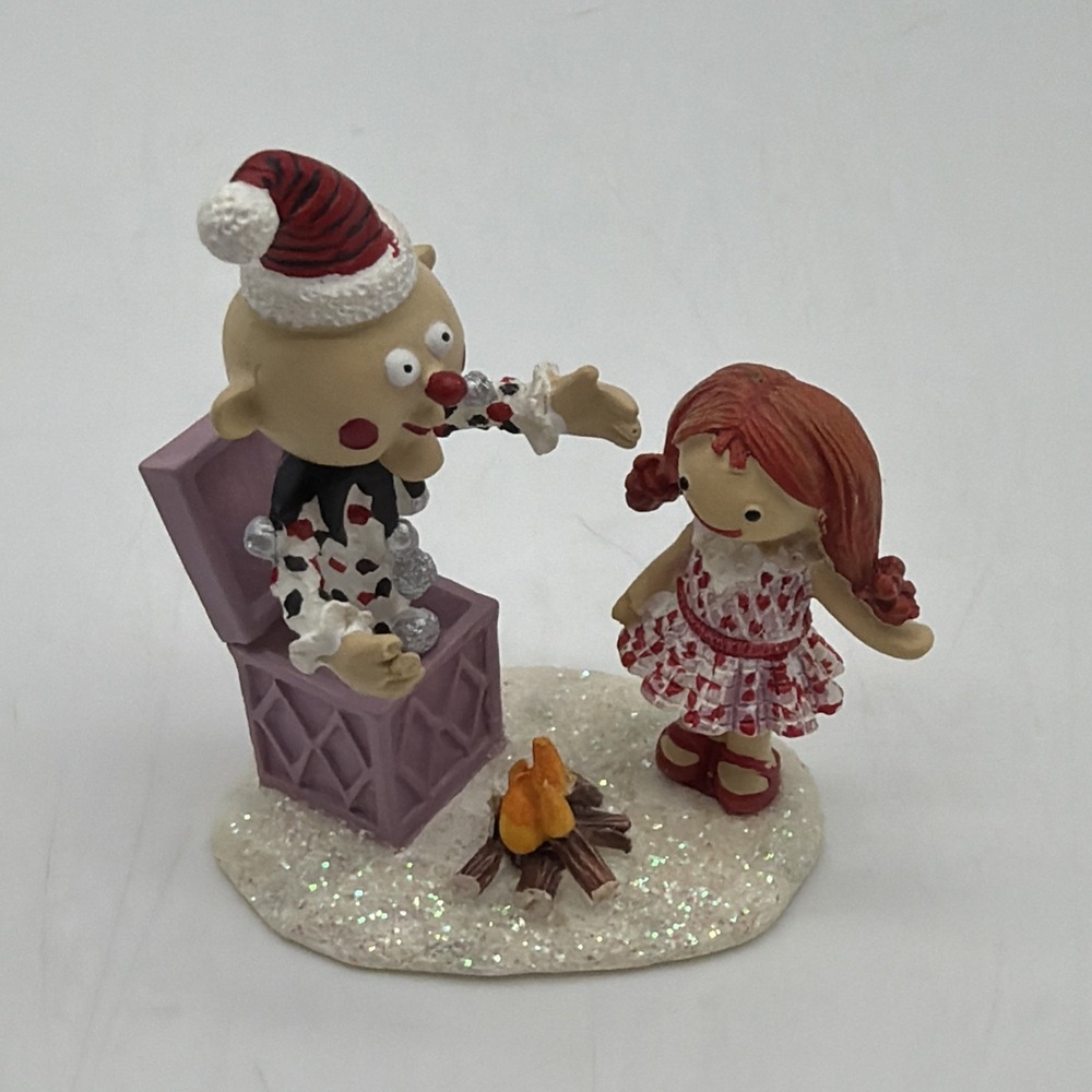 Hawthorne Village Rudolph Charlie & Dolly Figure 2004 Christmas 91363 D